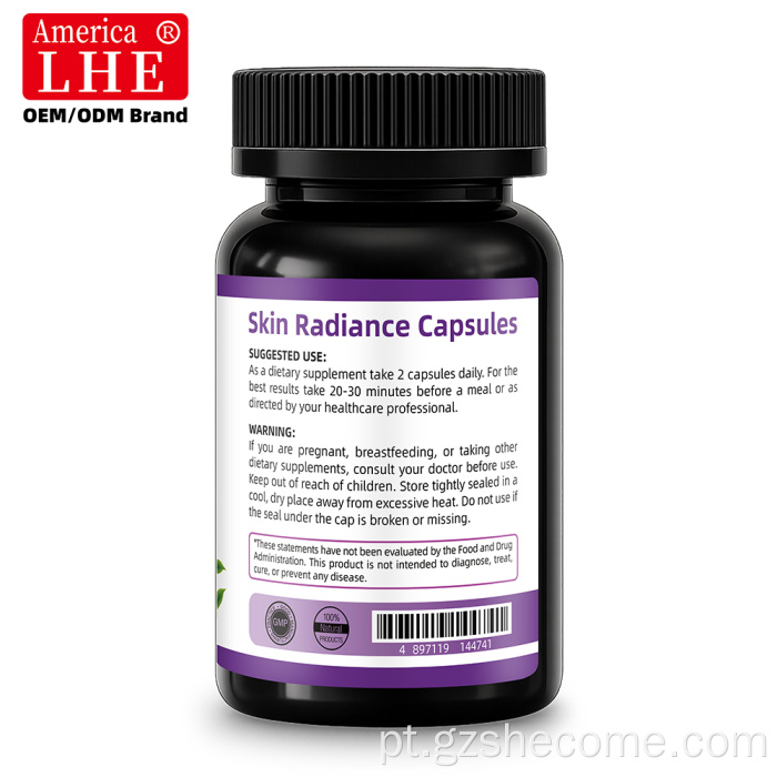 Melhor Shecome Skin Whitening 60 Cápsulas 5000mg Antioxidante